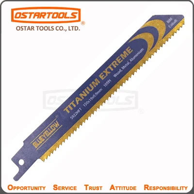 Hoja de sierra alternativa Bim de titanio S922hft de 150 mm